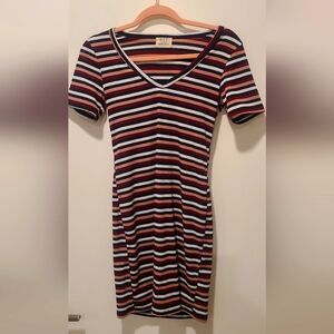 Project social t X striped t-shirt mini dress